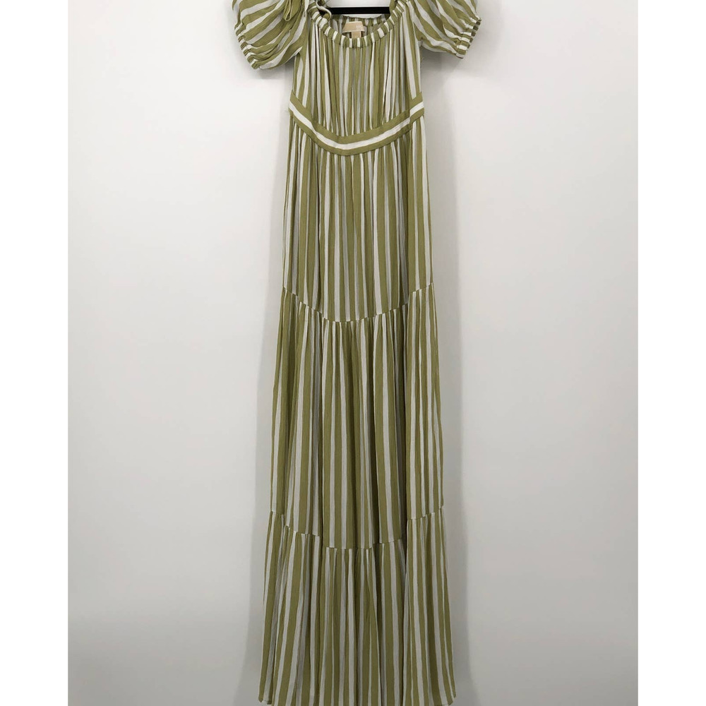MICHAEL MICHAEL KORS Striped Tie-Sleeve Maxi Dress XS - Picture 3 of 12